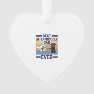 Best Affenpinscher Dad Ever Vintage Dog Shirt_1 Ornament