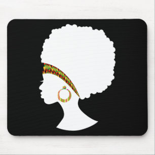 Best African American Kente Natural Hair Cloth Wom Mouse Pad