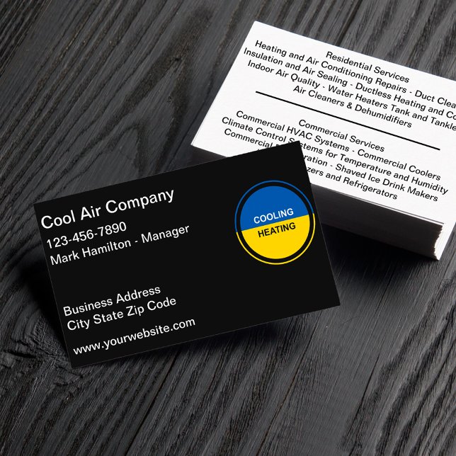 Best Air Conditioning And Heating  Business Card (Creator Uploaded)