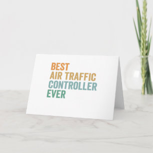 Best Air Traffic Controller Ever Funny Retro Gift Card
