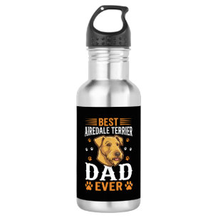 Best Airedale Terrier Dad Ever Dog Lover 532 Ml Water Bottle