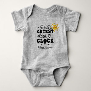 Best Alarm Clock  Baby Bodysuit