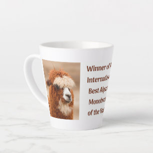 Best Alpaca Monobrow Latte Mug