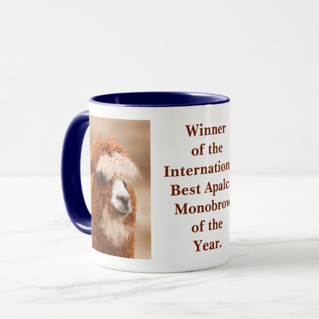 Best Alpaca Monobrow Mug (Front Left)