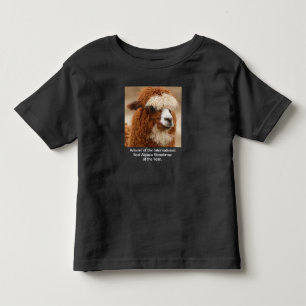 Best Alpaca Monobrow Toddler T-Shirt