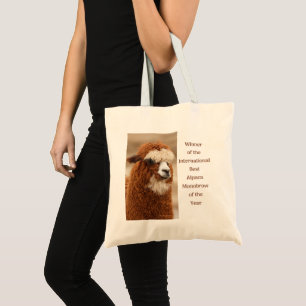 Best Alpaca Monobrow Tote Bag
