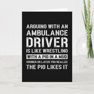 Best Ambulance Driver Paramedic Emergency Emt Ems Card