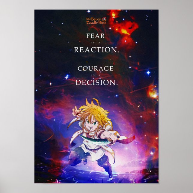 Best Anime Quotes About Courage Poster (Front)