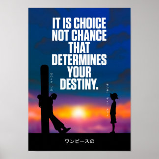 Best Anime Quotes About Destiny Poster