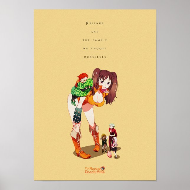 Best Anime Quotes About Family and Friends Poster (Front)