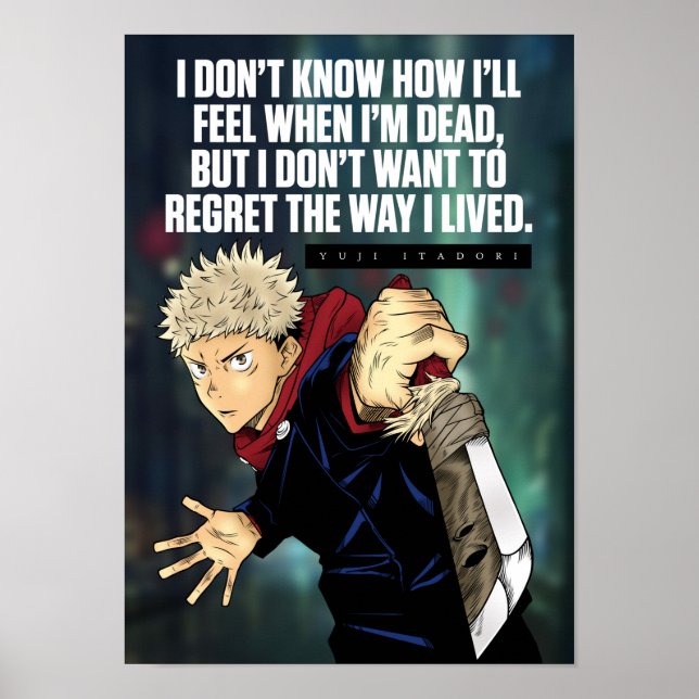 Best Anime Quotes About Life Poster (Front)