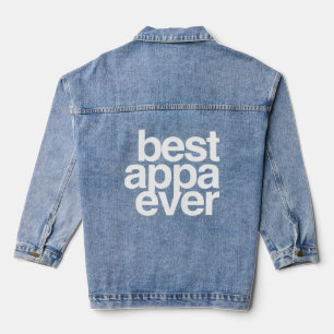 Best Appa Ever Korean Father's Day Dad Denim Jacket