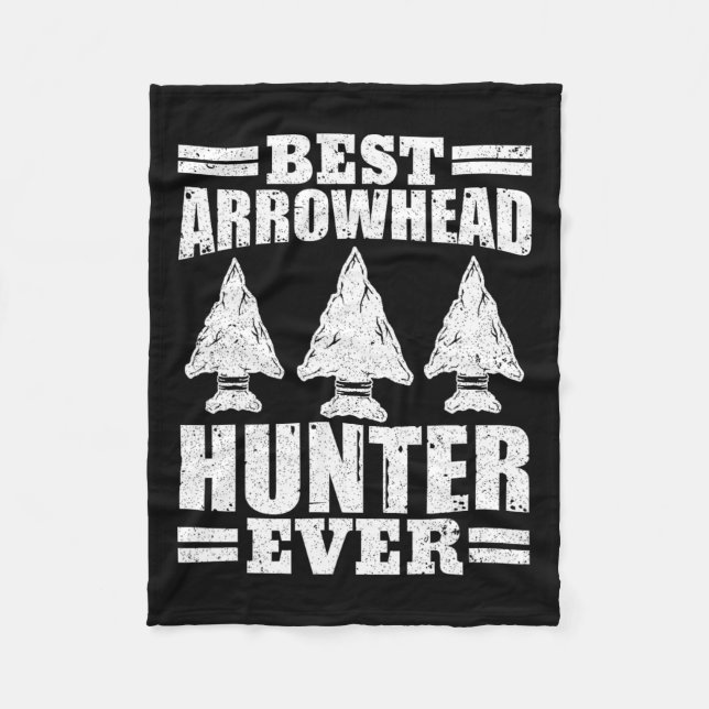 Best Arrowhead Hunter Shirt Master Arrowhead Hunti Fleece Blanket (Front)