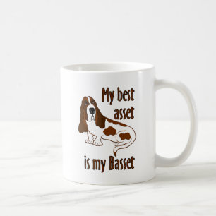 Best Asset Basset Hound Dog Funny Quote Coffee Mug