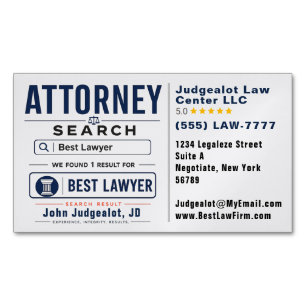 Best Attorney Advertising Marketing Magnetic Business Card