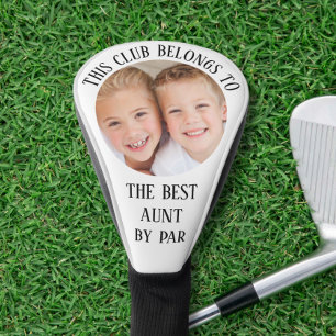 Best Aunt By Par Photo Golf Head Cover