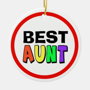 Best Aunt Christmas Ornament