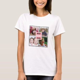 Best Aunt Ever 4 Photo Collage T-Shirt