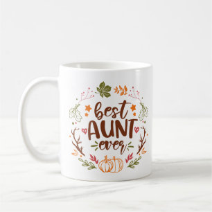 Best Aunt Ever Autumn Pumpkins Coffee Mug