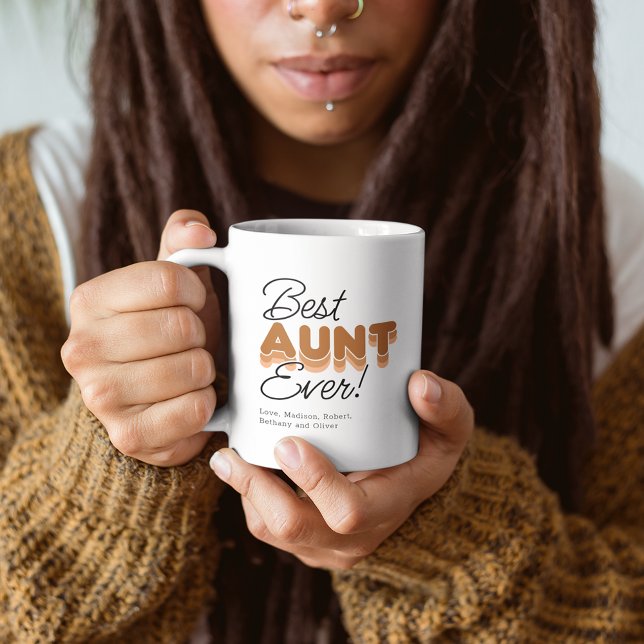 Best Aunt Ever Burnt Orange Coffee Mug (Creator Uploaded)