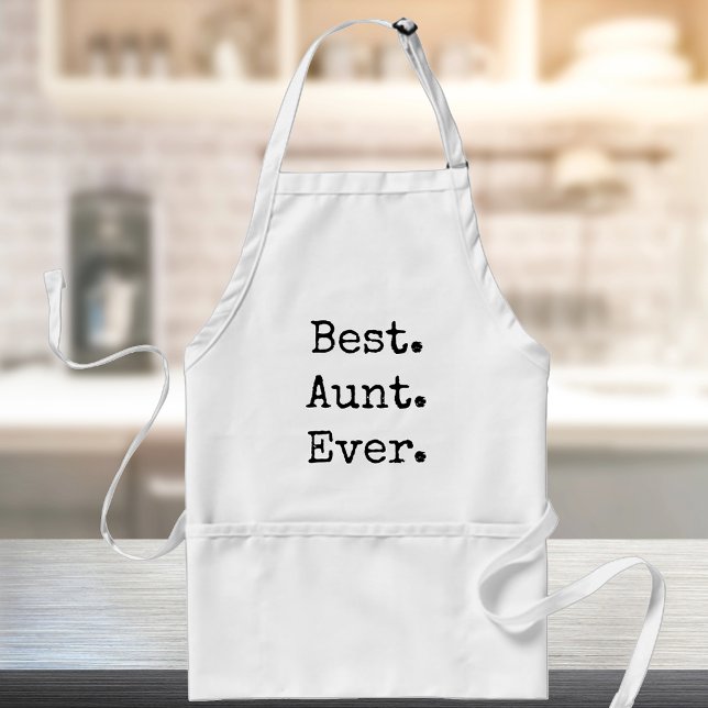 Best Aunt Ever Distressed Retro Typography Standard Apron (Creator Uploaded)