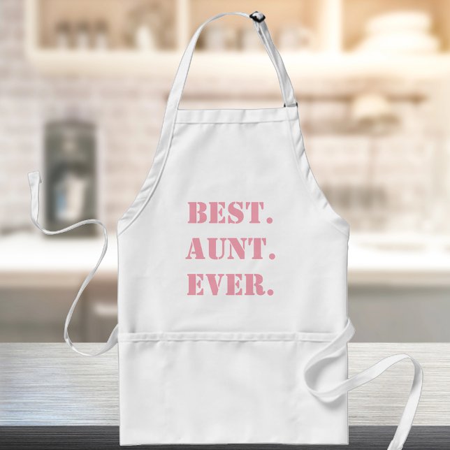 Best. Aunt. Ever. Pink Stencil Standard Apron (Creator Uploaded)