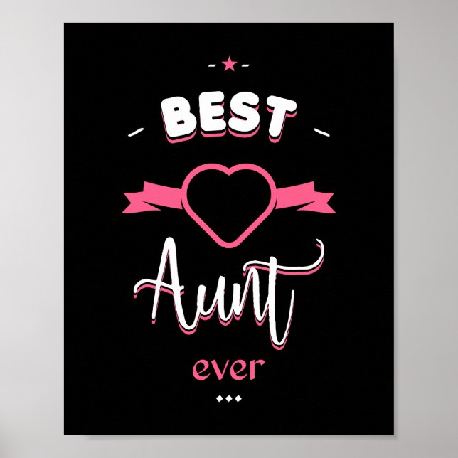 Best aunt ever poster (Front)