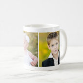 Best Aunt Ever Purple Teal Custom Photo Coffee Mug (Front Right)