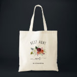 Best Aunt Ever | Trendy Burgundy Boho Floral Tote Bag<br><div class="desc">This trendy and stylish tote bag says "best aunt ever" in rustic,  handwritten script and features a watercolor bouquet of boho flowers in shades of marsala,  orange,  and white for a gift your aunt will love.</div>