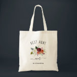 Best Aunt Ever | Trendy Burgundy Boho Floral Tote Bag<br><div class="desc">This trendy and stylish tote bag says "best aunt ever" in rustic,  handwritten script and features a watercolor bouquet of boho flowers in shades of marsala,  orange,  and white for a gift your aunt will love.</div>