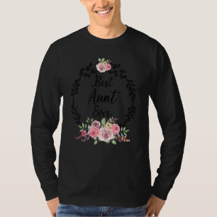 Best Aunt Ever Women Vintage Decoration Aunt 1 T-Shirt