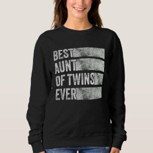 Best Aunt Of Twins Pregnancy Announcement Funny Vi Sweatshirt