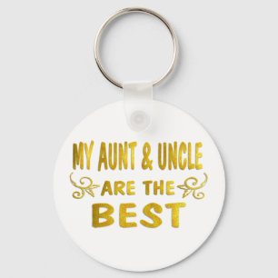 Best Aunt & Uncle Key Ring