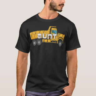 Best Aunt Yellow Construction Trucks art bisexual T-Shirt