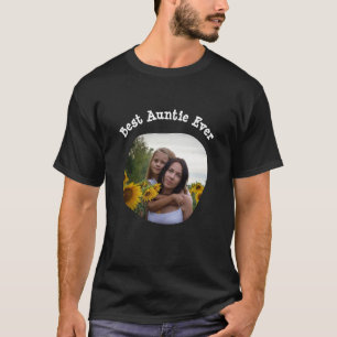 Best Auntie Ever BAE upload your square photo T-Shirt
