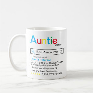 Best Auntie Ever Search engine Result message Coffee Mug