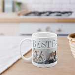 Best Baba Ever 4 Photo Collage Grandpa Coffee Mug<br><div class="desc">Create a sweet keepsake for a beloved grandfather this Father's Day or Grandparents Day with this simple design that features four of your favourite photos. "Best Baba Ever" appears across the top in shades of blue.</div>