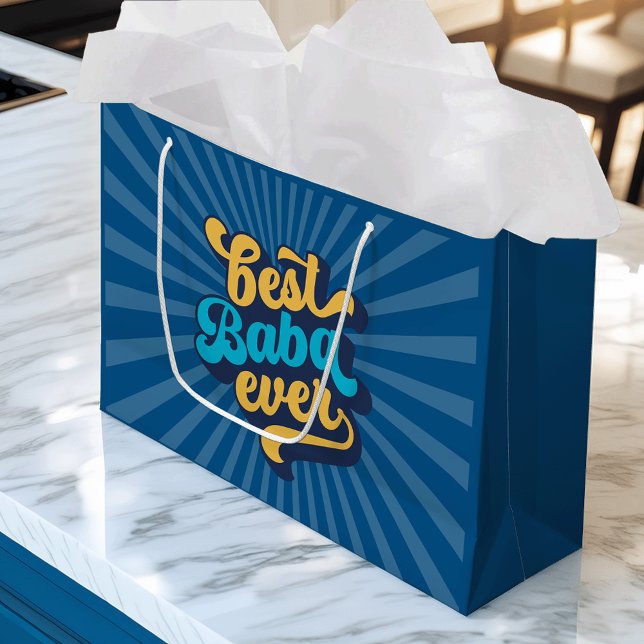 Best Baba Ever Father's Day Large Gift Bag (Creator Uploaded)