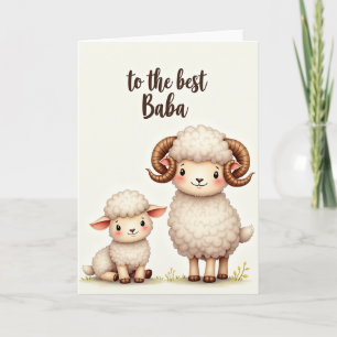 Best Baba Sheep Art Card