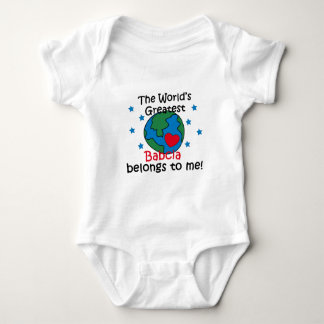 Best Babcia Belongs to me Baby Bodysuit