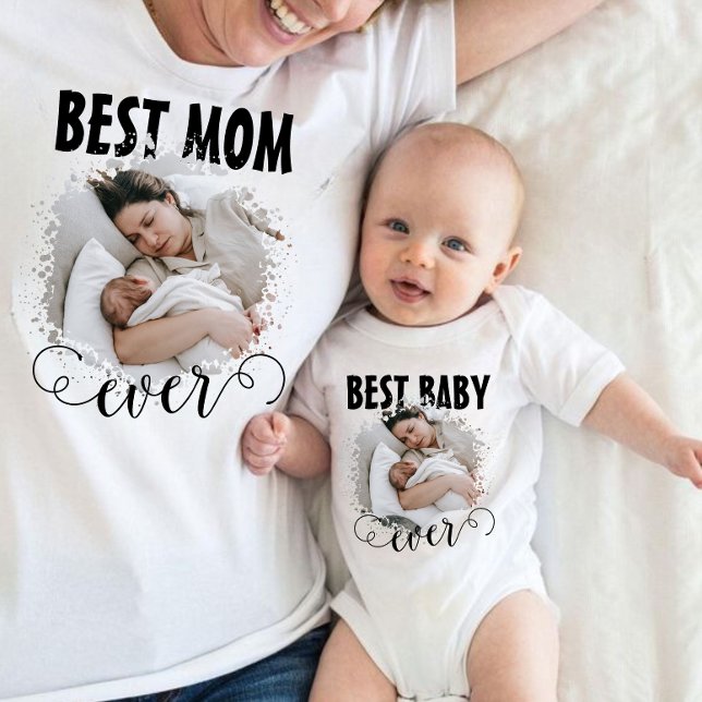  Best Baby Ever Photo Mum Matching Bodysuit (Creator Uploaded)