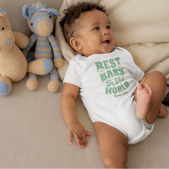 Best baby in the world baby bodysuit (Creator Uploaded)