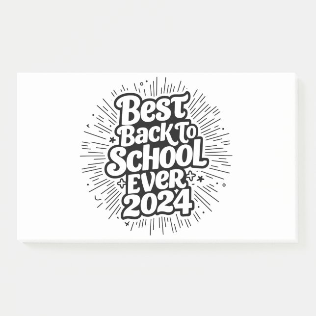 Best Back To School Ever 2024 Design Post-it Notes (Front)