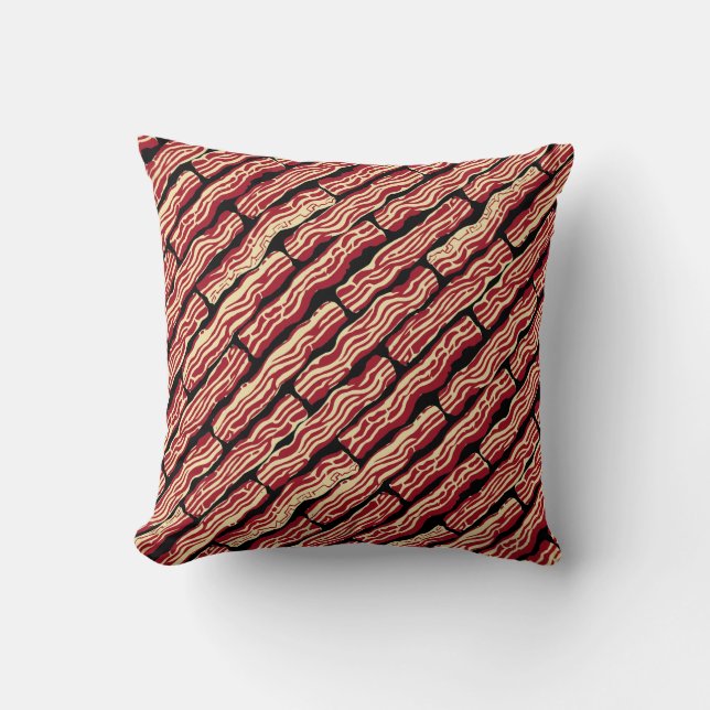 Best Bacon Pattern Cushion (Front)