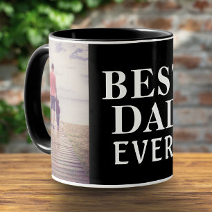Best Bad Ever Father`s Day 2 Photo Collage Mug