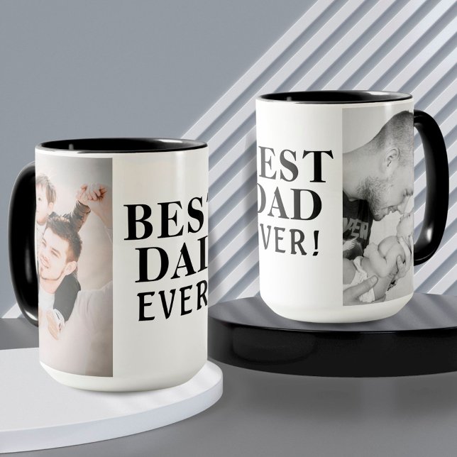 Best Bad Ever Father`s Day 2 Photo Collage  Mug (Creator Uploaded)