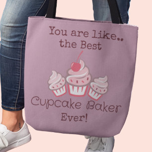 Best Baker Cupcake Maker Crossbody Tote Bag