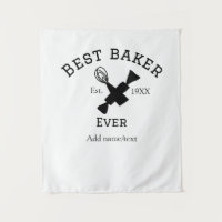 Best baker ever add name text baking est year cook