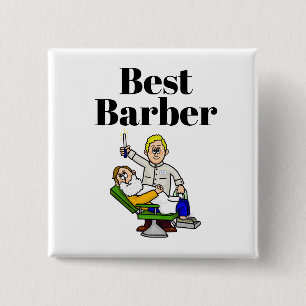 Best Barber Button - Giving A Shave