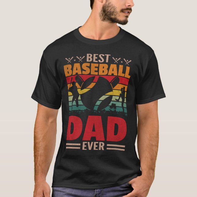 Best Baseball Dad Ever T-Shirt (Front)